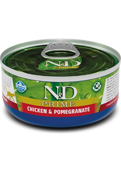 Prime Tavuk&Nar Yetişkin Kedi Konservesi 80 gr