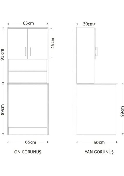 Çamaşır Makinesi Dolabı Banyo Dolabı modelleri