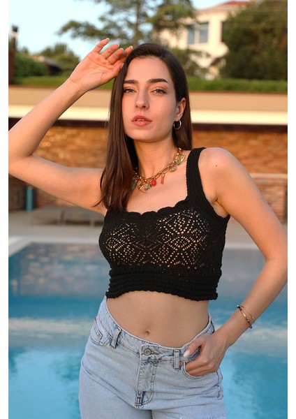 Ajurlu Atlet - Siyah