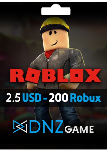 Roblox Gift Card 2.5 Usd 200 Robux