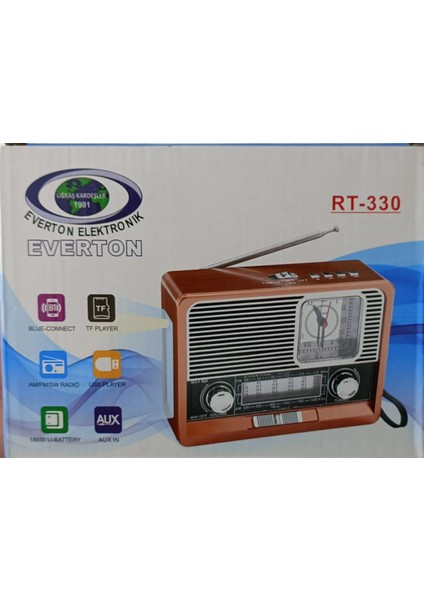 RT-330 Nostalji Radyo Bluetooth Hoparlör