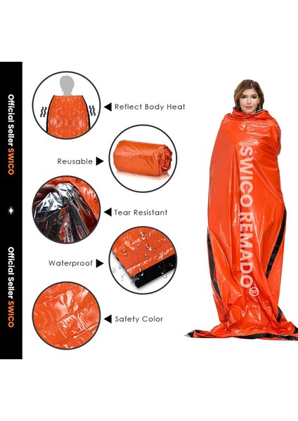 Acil Hayatta Kalma Uyku Tulumu 2'li Paket (Yurt Dışından) modelleri