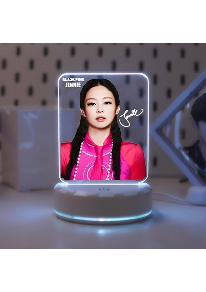 Kpop Black Pınk Jennıe LED Akrilik Gece Lambası (Yurt Dışından)