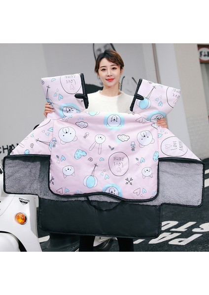 Scooter Diz Koruma Örtüsü Yağmur Soğuk Rüzgar Önleyici Rüzgarlık (Yurt Dışından)