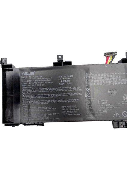 Asus Rog Strix GL702VS-BA019T, GL702VSBA019T Batarya Pil