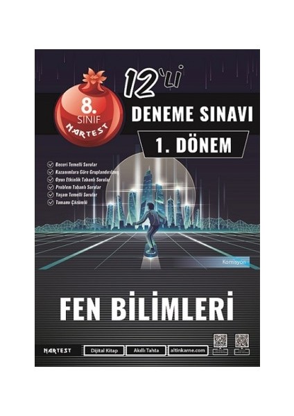 8. Sınıf 1. Dönem Mod 12 Fen Bilimleri Deneme Sınavı - Nartest Yayınevi Ya