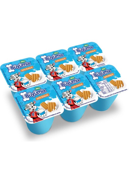 Büyümix Sütlü Bisküvili 6x40 g