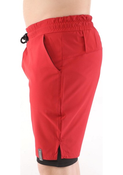 Ghassy Co Erkek Running Hızlı Kuruma Micropolyester Arka Fermuar Cepli ve Havlu Halkalı Antrenman Futbol Fitness Kısa Taytlı Şort fırsatları