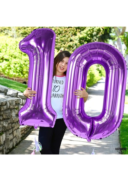 1 Bir Rakam Mor Folyo Balon 32"-34" Inc 80 cm fiyatları