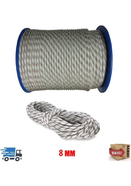 Ipek Iskota Halat 8 mm - Gemici Halatı - Salıncak Ipi (150 M)