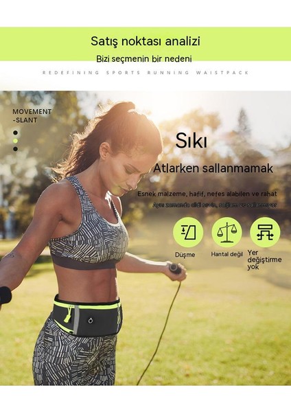 Spor Koşu Eğlence Bel Çantası Şantiye Taşınabilir Taşınabilir (Yurt Dışından)