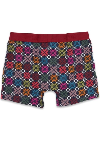 1267 Erkek Lycralı Penye Boxer