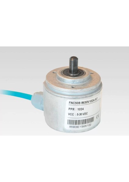 50B 8430V1024 - R7 Ø50 mm, 8 mm Pimli Encoder