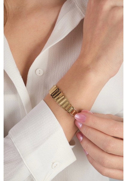 Güzide 14 Ayar Altın Sade Bileklik