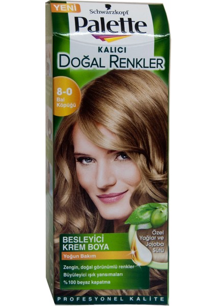 Natural Saç Boyası 8-0 Bal Köpüğü