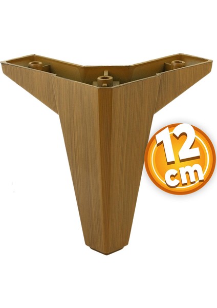 Sedir Lüks Mobilya Kanepe Sehpa Baza Tv Ünitesi Koltuk Ayağı Ahşap Desenli Koyu Ceviz 12 cm Ayakları