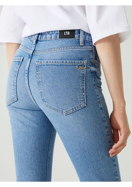 KadınRonna X Yüksek Bel Slim Jean Pantolon