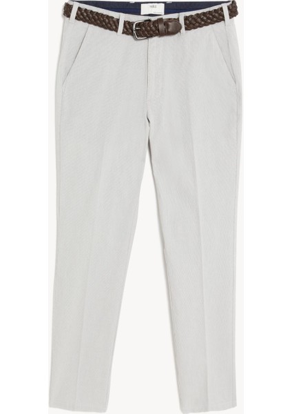 Slim Fit Dokulu Chino Pantolon indirimleri