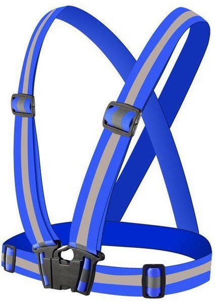 Reflektörlü Kemer Mavi