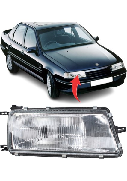 Opel Vectra A Sağ Far 1988-1992 1216378