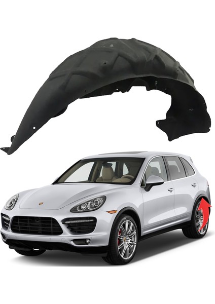 Porsche Cayenne Çamurluk Davlumbazı Arka Sol 2015- 95850497100