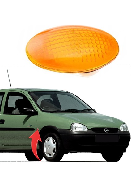 Camurluk Sınyalı On Sarı Opel Corsa B 93-01