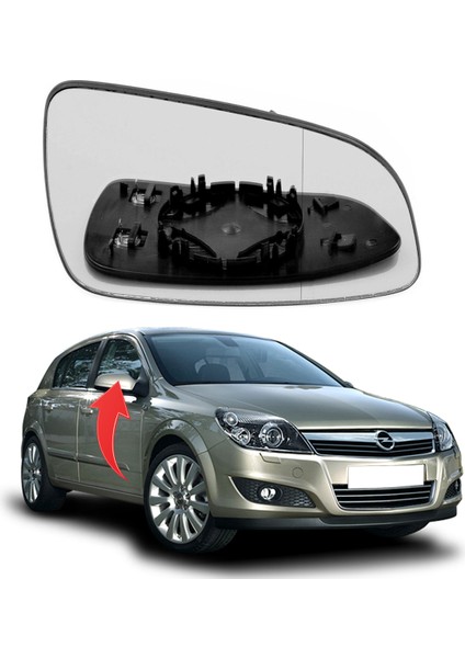Ayna Camı Sag Isıtmalı Opel Astra H 04-10
