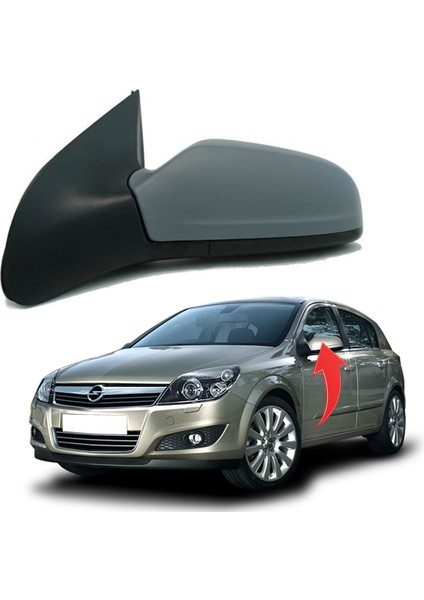 Ayna Sol Elektrıklı Isıtmalı Astarlı Opel Astra H 04-10