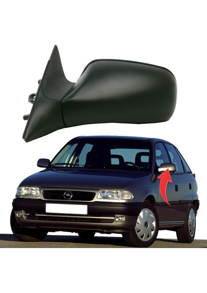 Ayna Sol Elektrıklı Isıtmalı Opel Astra F 94-98