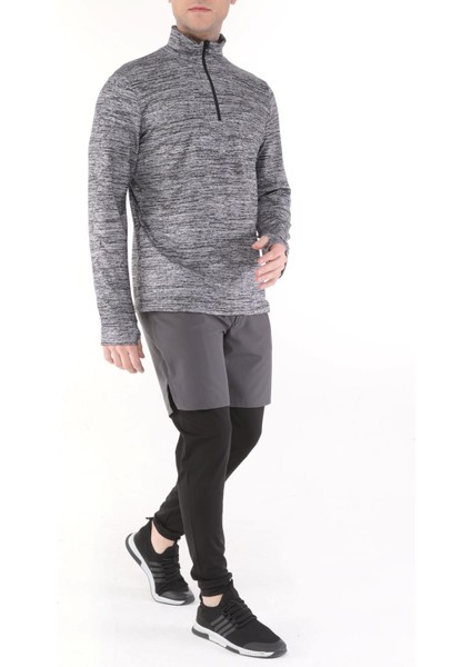 Ghassy Co. Erkek Running Compression Hızlı Kuruma Micropoly Halısaha Antrenman Gym Fitness Koşu Uzun Taytlı Şort