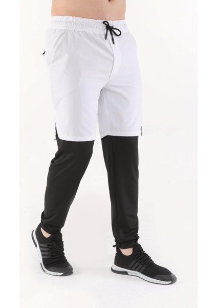 Erkek Running Compression Hızlı Kuruma Micropoly Halısaha Antrenman Gym Fitness Koşu Uzun Taytlı Şort fiyatları