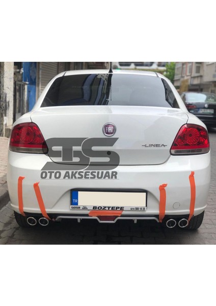 Fiat Linea Difüzör Arka Tampon Eki 4 Egzoz Çıkışlı Gri fiyatları