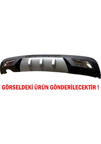 Opel Astra G Difüzör Arka Tampon Eki 2 Egzoz Çıkışlı Gri