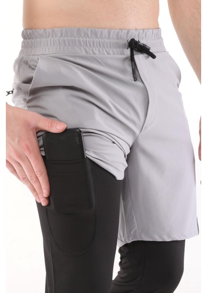 Erkek Running Compression Hızlı Kuruma Micropoly Halısaha Antrenman Gym Fitness Koşu Uzun Taytlı Şort modelleri