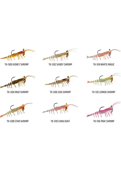 Teke Shrimp Silikon Karides - 510 Chinu Bait