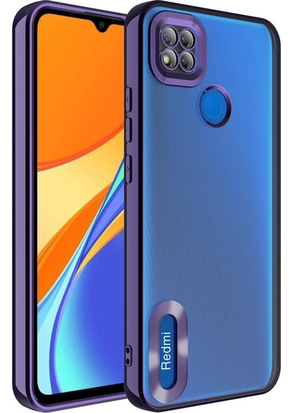 Xiaomi Redmi 10A Kılıf Köşeleri Renkli Şeffaf Kamera Korumalı Silikon Kapak
