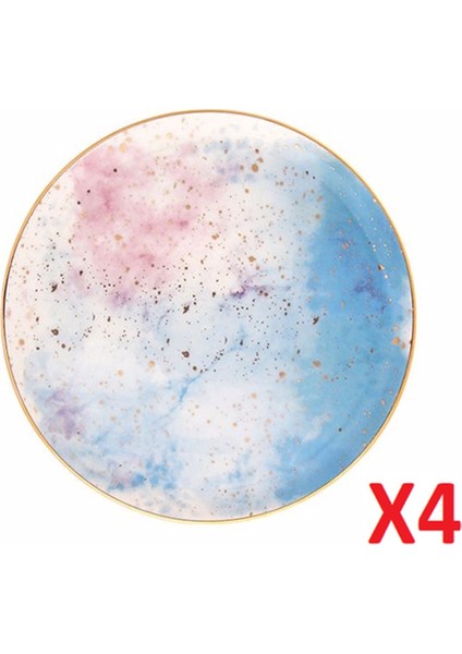 Cosmos Desen Düz Tabak 17CM 4'lü 04ALM006681