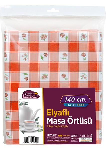 Elyaflı Masa Örtüsü 140X140 cm