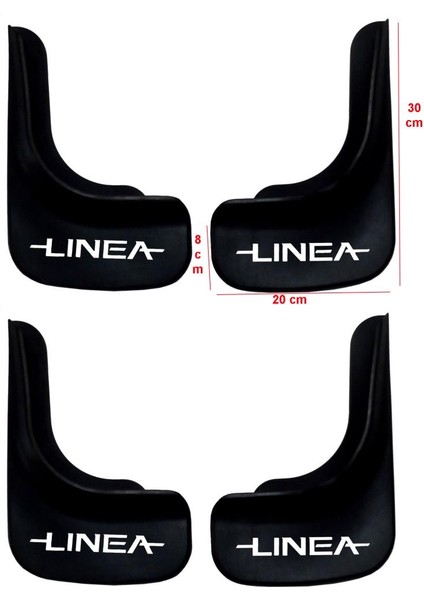Fiat Linea Uyumlu 4'lü Ön - Arka Paçalık Tozluk Çamurluk modelleri