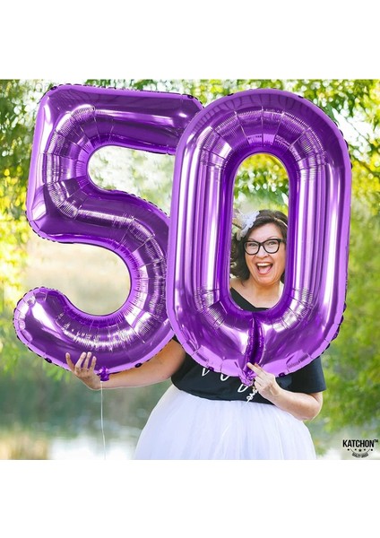 5 Beş Rakam Mor Folyo Balon 32"-34" Inc 80 cm fiyatları