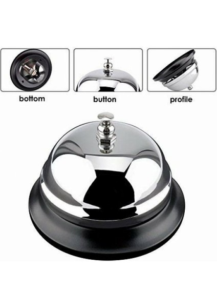 Metal Renkli Masa Otel Resepsiyon Zili modelleri