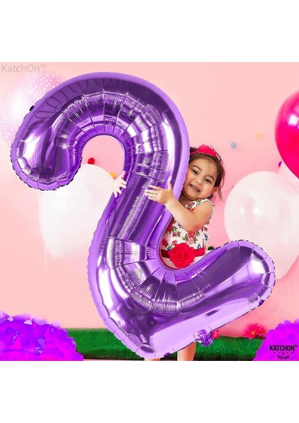 2 Iki Rakam Mor Folyo Balon 32"-34" Inc 80 cm fiyatları