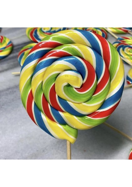 Büyük Yuvarlak Çubuklu Lolipop 28 gr Sosyete Şekeri 20 Adet