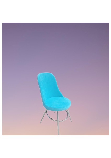 Sandalye ST GONCA Model Dökme Sünger Metal Nikelaj 1ad Babyface kumaş El Yapım