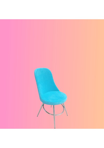 Sandalye ST GONCA Model Dökme Sünger Metal Nikelaj 1ad Babyface kumaş El Yapım modelleri