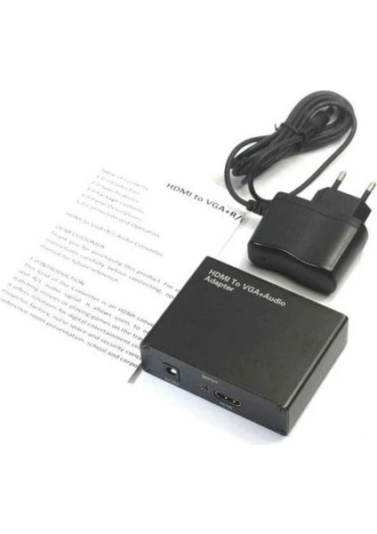 HDMI VGA Güç Destekli Çevirici Ps3 HDMI VGA Çevirici