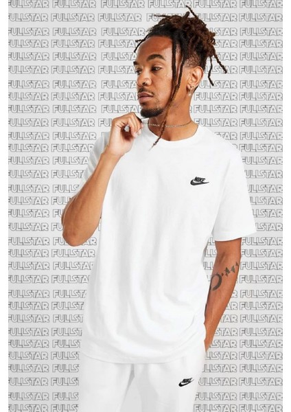 Sportswear Cotton Unisex Short Sleeve Tee Unisex Beyaz Tişört