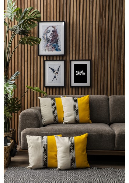 Skplushome Özel Tasarım Dekoratif 4lü Kırlent Kılıfı modelleri