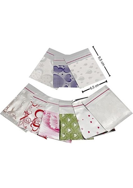 Metalize Hediye Poşet Paketi 7 x 9 cm 100'lü