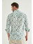 Slim Fit Yeşil Baskılı Gömlek 8EC02AD20089M 4